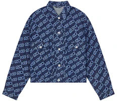 Kenzo FW23 All-Over Logo Printed Pocket Jacket Men’s Blue FD65DV3036BM-DM Kenzo FW23 All-Over Logo Printed Pocket Jacket Men’s Blue FD65DV3036BM-DM