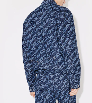 겐조 FW23 올오버 로고 프린트 포켓 자켓 남성 블루 FD65DV3036BM-DM Details for 겐조 FW23 올오버 로고 프린트 포켓 자켓 남성 블루 FD65DV3036BM-DM