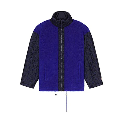 KENZO FW23 Blue Letter-Pattern Patchwork Jacket FD65SW0574PB-71