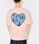 Details for KENZO FW23 Camiseta Unisex Rosa Claro con Estampado de Corazón y Manga Corta. FD65TS1304SO-34