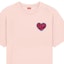 Sizing KENZO FW23 Camiseta Unisex Rosa Claro con Estampado de Corazón y Manga Corta. FD65TS1304SO-34