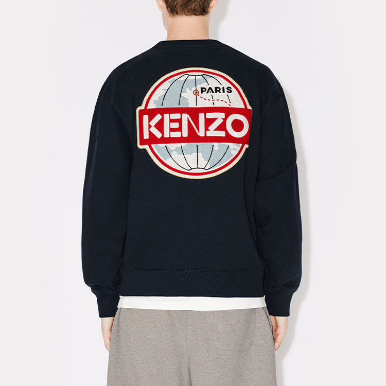 Purchase KENZO FW23 Logo圖案休閒圓領長袖衛衣 男女款 FD65SW0894ME-77