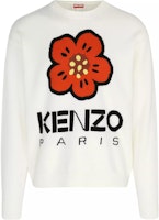 KENZO FW23 ロゴプリント ウールクルーネックセーター メンズ オフホワイト FD65PU4273LD002 Order KENZO FW23 ロゴプリント ウールクルーネックセーター メンズ オフホワイト FD65PU4273LD002