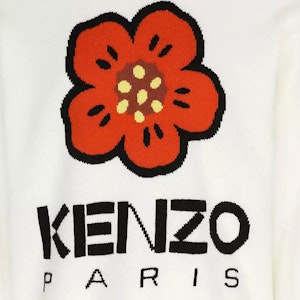 KENZO FW23 男士Logo印花羊毛圆领毛衣 米白色 FD65PU4273LD002 Sizing KENZO FW23 男士Logo印花羊毛圆领毛衣 米白色 FD65PU4273LD002