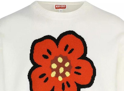 KENZO FW23 男士Logo印花羊毛圆领毛衣 米白色 FD65PU4273LD002 Cheap KENZO FW23 男士Logo印花羊毛圆领毛衣 米白色 FD65PU4273LD002