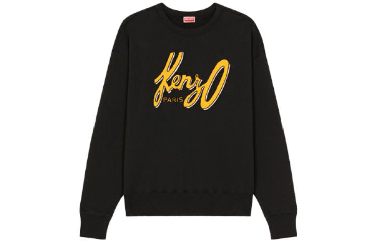 Kenzo FW23 Logo Printed Crewneck Sweatshirt Unisex Black FD65SW0884MB-99 圖 2