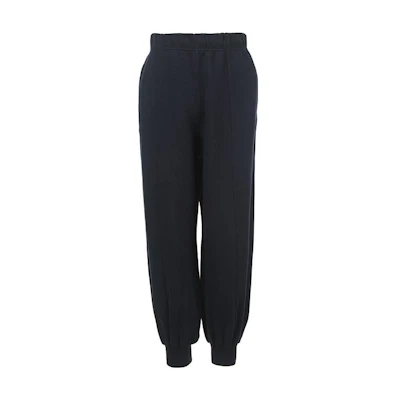 KENZO FW23 Navy Blue Floral Print Relaxed Fit Elastic Waist Pants . FD65PA7014MV-77