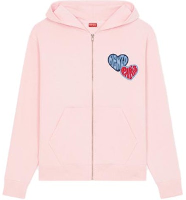 KENZO FW23 Sudadera Unisex Rosa con Corazón y Logo Estampado. FD65SW0804MF-34 Order KENZO FW23 Sudadera Unisex Rosa con Corazón y Logo Estampado. FD65SW0804MF-34