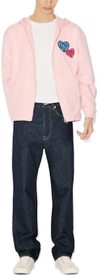 KENZO FW23 Sudadera Unisex Rosa con Corazón y Logo Estampado. FD65SW0804MF-34 Shop KENZO FW23 Sudadera Unisex Rosa con Corazón y Logo Estampado. FD65SW0804MF-34