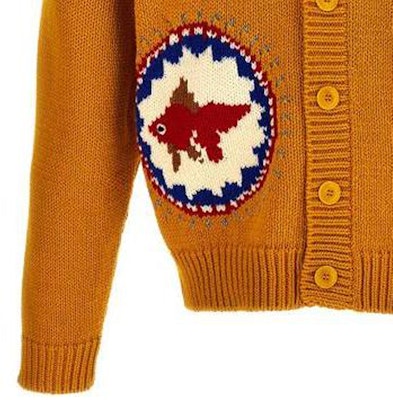 Cárdigan Suéter de Hombro Amarillo con Estampado para Hombre KENZO FW23. FD65CA4083BF-40 Details for Cárdigan Suéter de Hombro Amarillo con Estampado para Hombre KENZO FW23. FD65CA4083BF-40