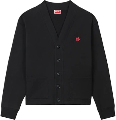 ケンゾー FW24 ブラック Vネック ロゴプリント ボタンアップ ニットカーディガン FE65SW2264MT-99J Buy ケンゾー FW24 ブラック Vネック ロゴプリント ボタンアップ ニットカーディガン FE65SW2264MT-99J