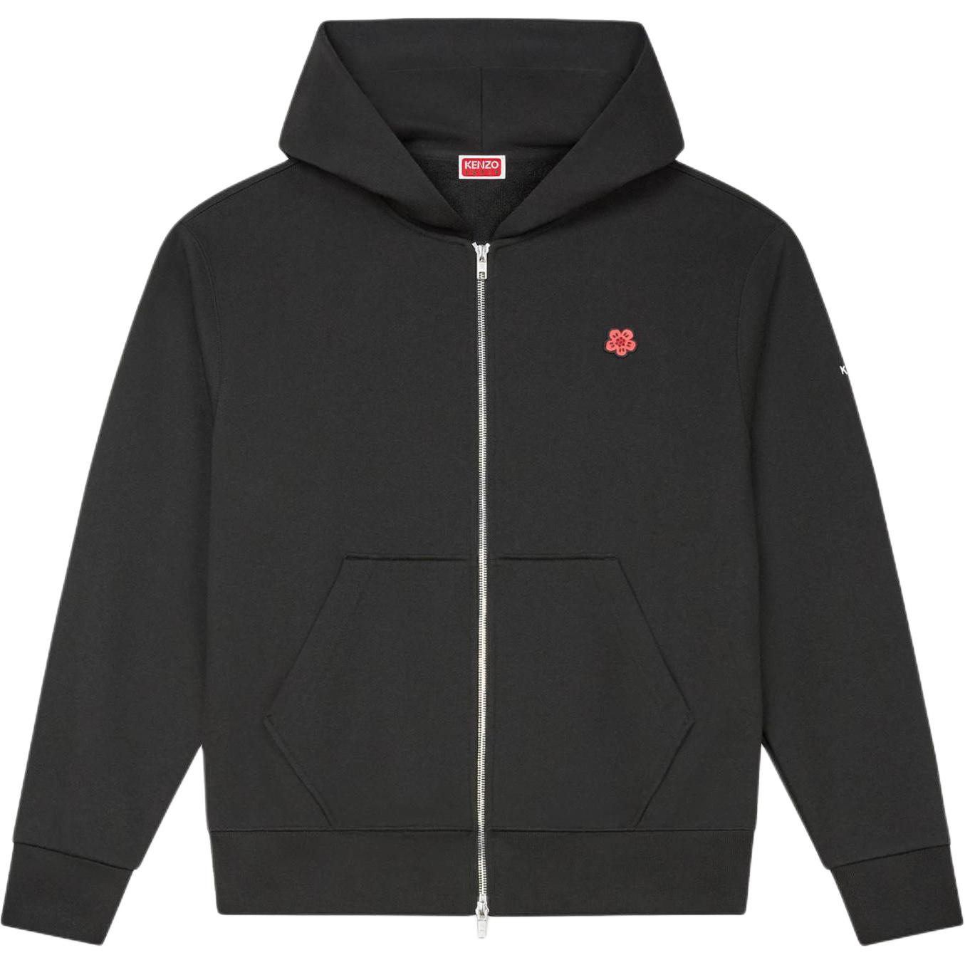 KENZO FW24  Logo Embroidered Zip Hoodie Black FE65SW2254MF-99J 圖 2