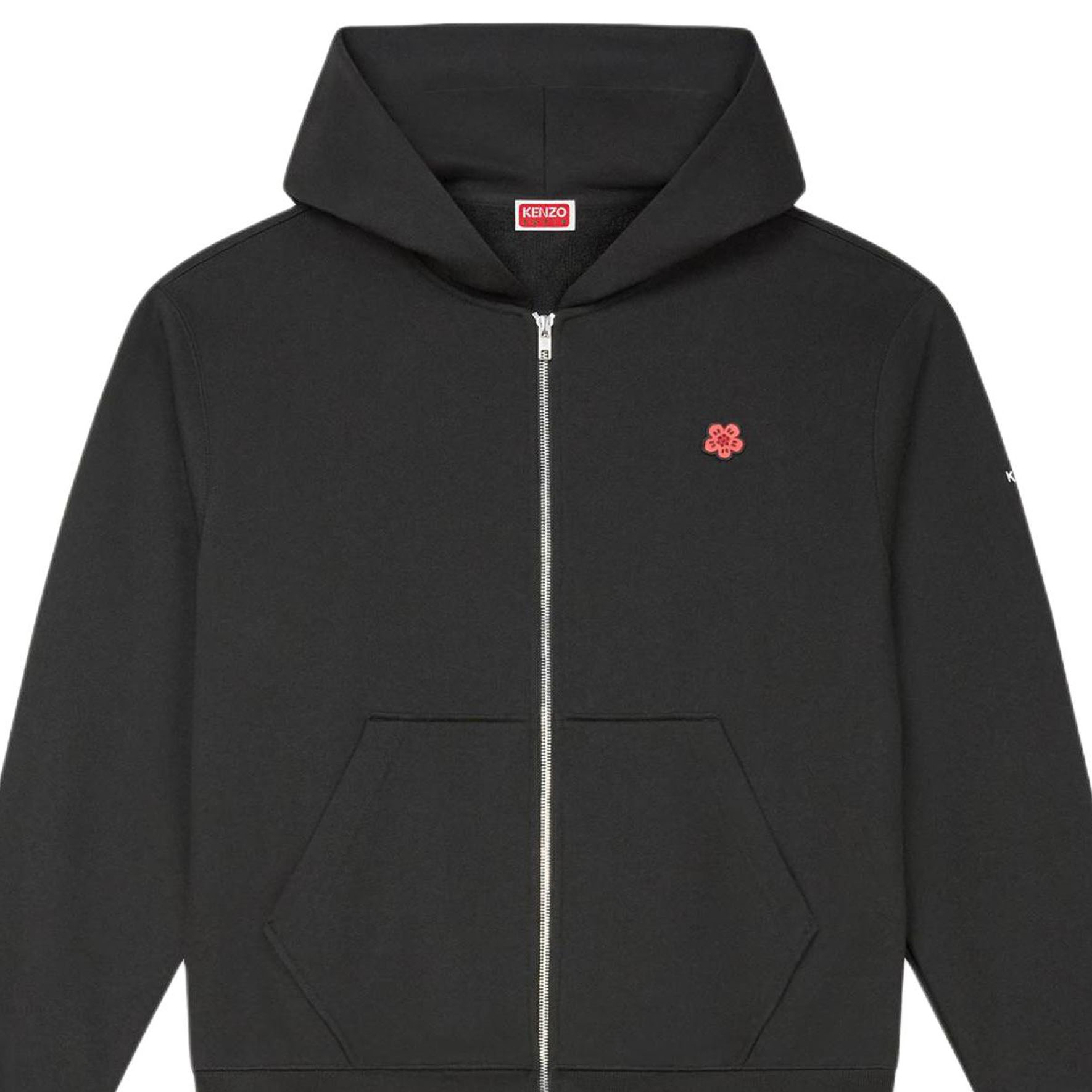 KENZO FW24  Logo Embroidered Zip Hoodie Black FE65SW2254MF-99J 圖 4