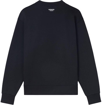 KENZO FW24 Floral Logo Crewneck Sweatshirt Black Mens. FE65SW2234MF-99J Lookbook KENZO FW24 Floral Logo Crewneck Sweatshirt Black Mens. FE65SW2234MF-99J