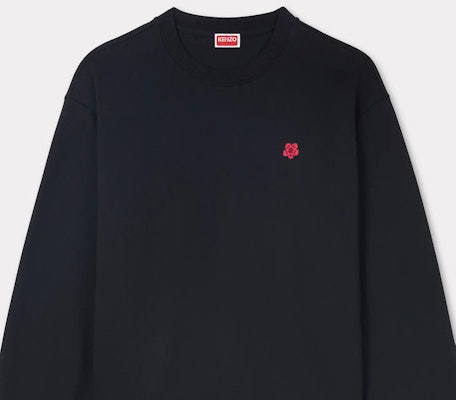 KENZO FW24 Floral Logo Crewneck Sweatshirt Black Mens. FE65SW2234MF-99J Shop KENZO FW24 Floral Logo Crewneck Sweatshirt Black Mens. FE65SW2234MF-99J