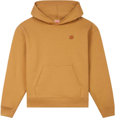 KENZO FW24 Logo Floral Print Hoodie Deep Camel FE65SW2274MT-14 Buy KENZO FW24 Logo Floral Print Hoodie Deep Camel FE65SW2274MT-14