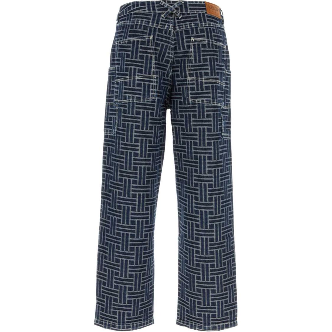 Lookbook KENZO FW24 Logo Patch Jeans with Zipper Pockets Multicolor Men’s. FE65DP4086J2-DD