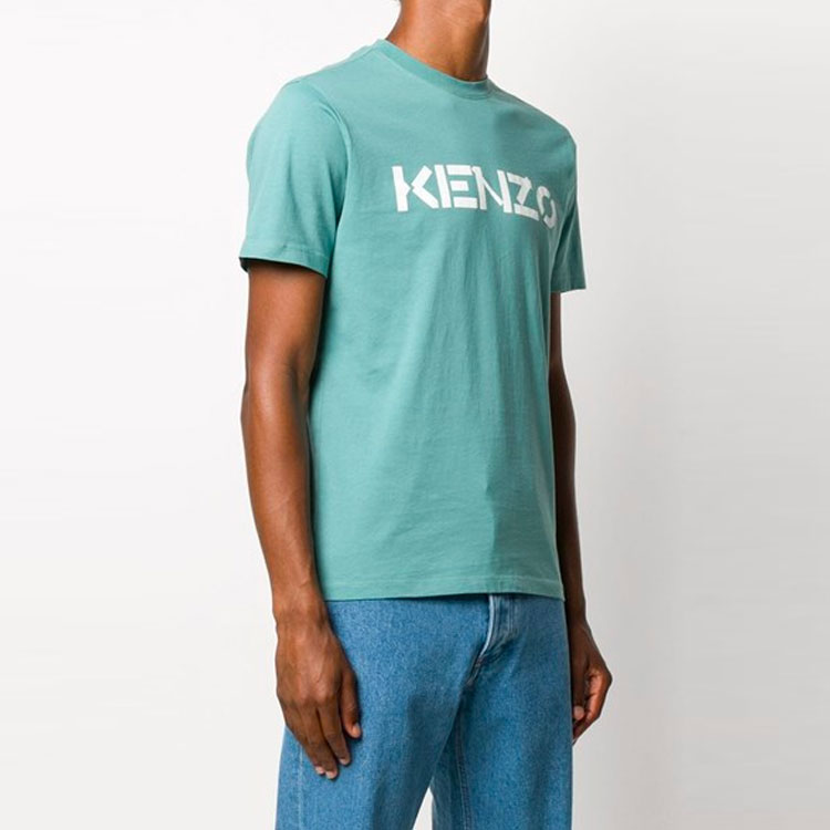 KENZO Glacier White Logo Cotton T-Shirt FA65TS0004SJ-62 圖 3