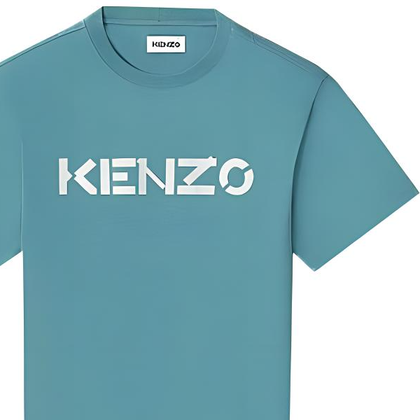 KENZO Glacier White Logo Cotton T-Shirt FA65TS0004SJ-62 圖 6