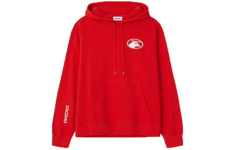 KENZO Graphic Hoodie Unisex Red FB55SW5354MO-21