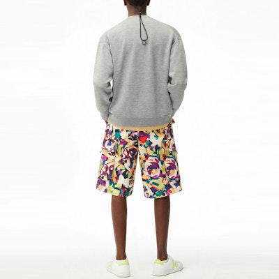 KENZO Gray Wool Sweater with Tiger Patch Design. FB65CA6353TA-95 Purchase KENZO Gray Wool Sweater with Tiger Patch Design. FB65CA6353TA-95