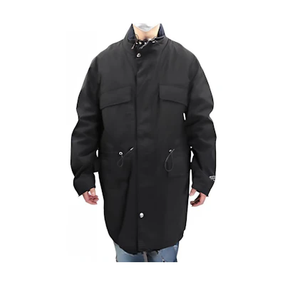 KENZO Gray Zip-Up Long Sleeve Jacket with Drawstring and Pockets F965OU3481NL-99