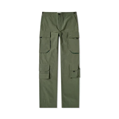 KENZO Green Multi-Pocket Casual Trousers FA65PA2351NA-54