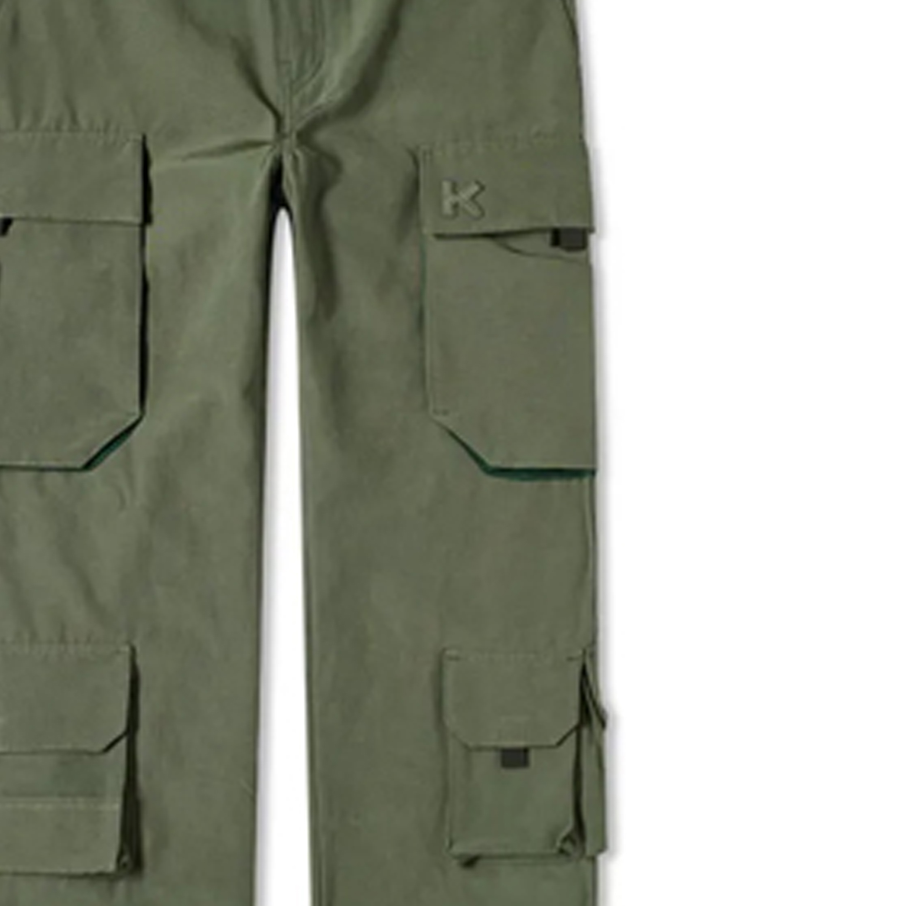 Sizing KENZO Green Multi-Pocket Casual Trousers FA65PA2351NA-54