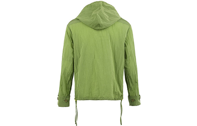 KENZO Green Solid Color Zip-Up Hoodie Jacket FB65BL1709CC-45