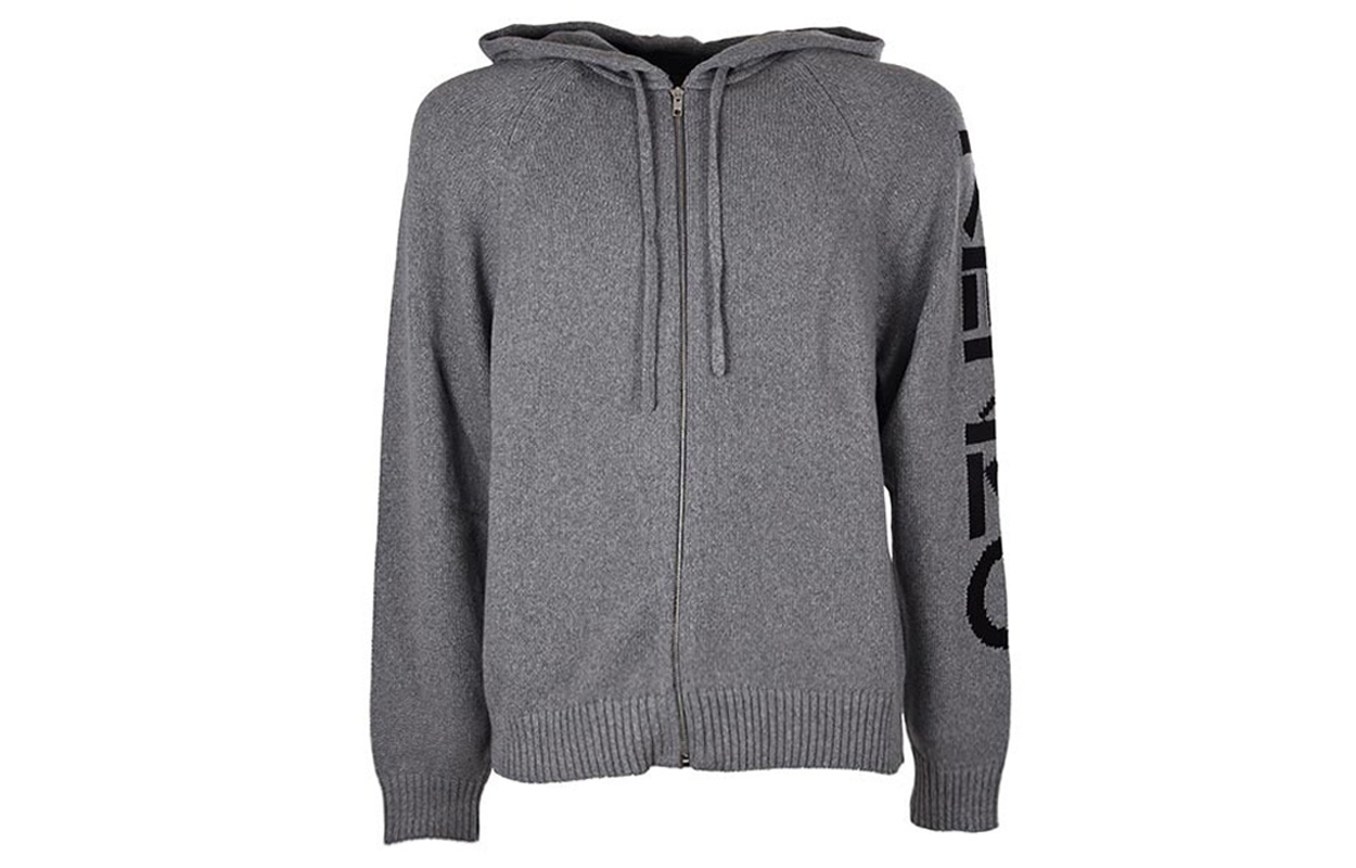 KENZO Grey Cotton Pullover Hoodie Sweater F965CA2003BA-93