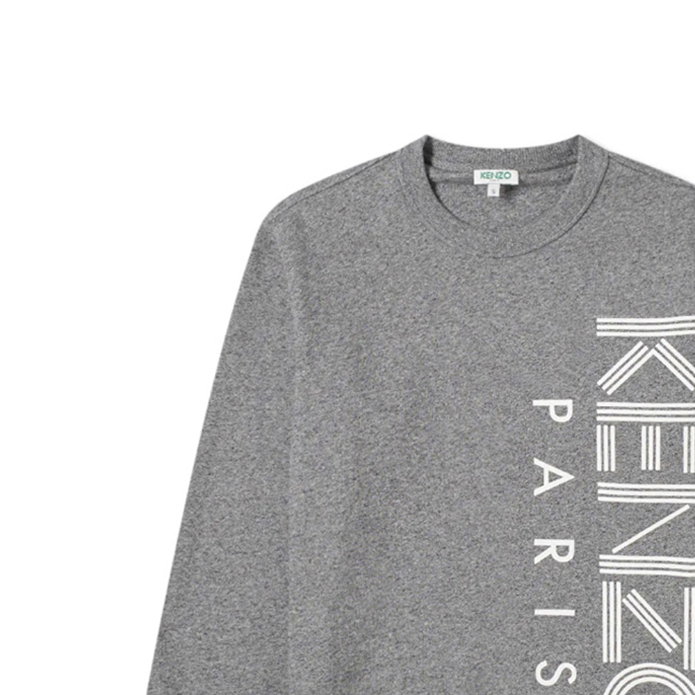 KENZO Grey Crewneck Sweatshirt with Logo Print F965SW1324MD-98 圖 5
