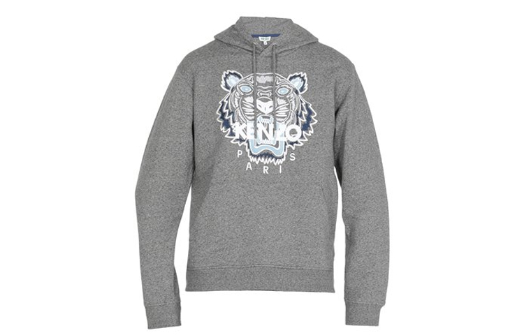 KENZO Grey Hoodie with Tiger Embroidery FA55SW4154XA-98 圖 2