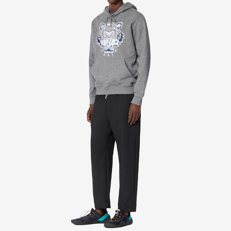 KENZO Grey Hoodie with Tiger Embroidery FA55SW4154XA-98 圖 6