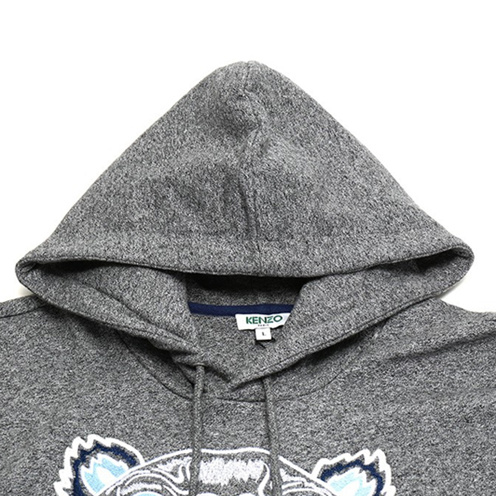 KENZO Grey Hoodie with Tiger Embroidery FA55SW4154XA-98 圖 7