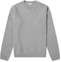KENZO Grey Solid Crewneck Long Sleeve Knit Pullover Sweater F965PU2043BA-93 KENZO Grey Solid Crewneck Long Sleeve Knit Pullover Sweater F965PU2043BA-93