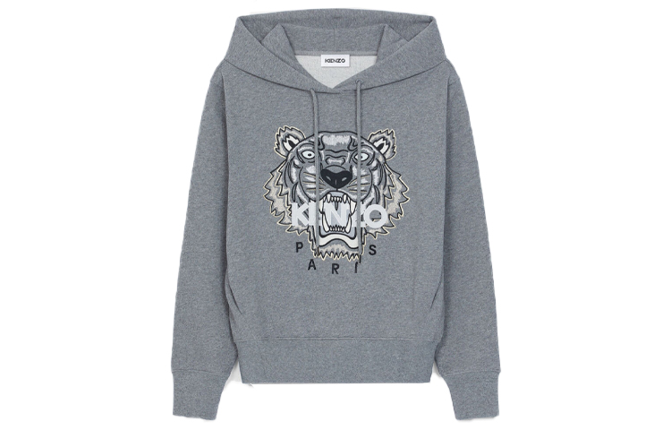 KENZO Grey Tiger Print Pullover Sweatshirt FB62SW8714XA-95L