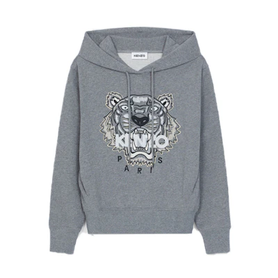 KENZO Grey Tiger Print Pullover Sweatshirt FB62SW8714XA-95L