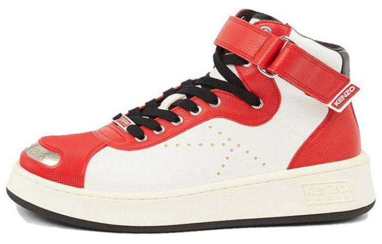Kenzo High-Top Lace-Up 'Shibui White-Red' FD55SN041L53.21