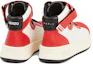 Shop Kenzo High-Top Lace-Up ''Shibui Bianco-Rosso'' FD55SN041L53.21