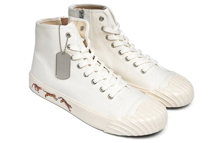 Kenzo High-Top Lace-Up Sneakers 'White' 圖 2