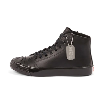 Kenzo High-Top Leather Sneakers 'Black Fashion'