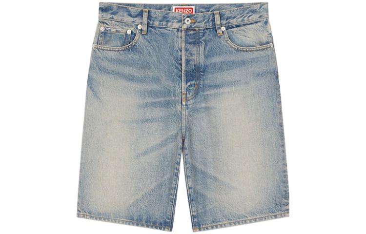 Order KENZO Himawari SS23  Washed Blue Denim Shorts. FD55DS3366A4-DY