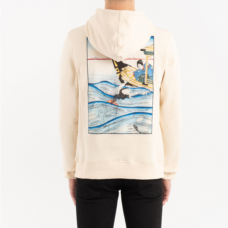 Purchase ケンゾー ジャパニーズ グラフィック フーディー ベージュ メンズウェア FA55SW1644ME-03