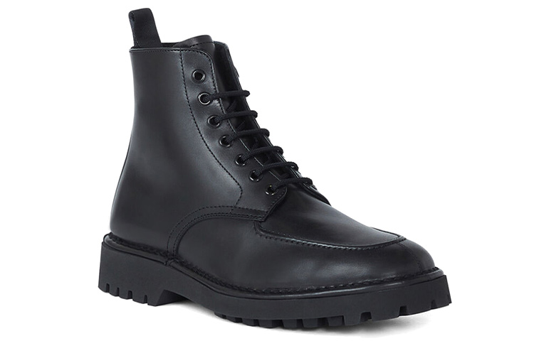 Kenzo K-Mount 'Black Shearling-Lined Leather Boots' 圖 2