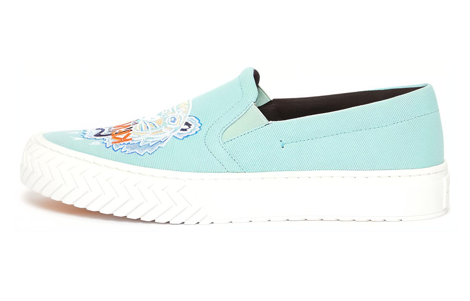 Buy Kenzo K-Skate ''Tiger Stickerei Slip-On Seegrün'' F965SN200F7060-40