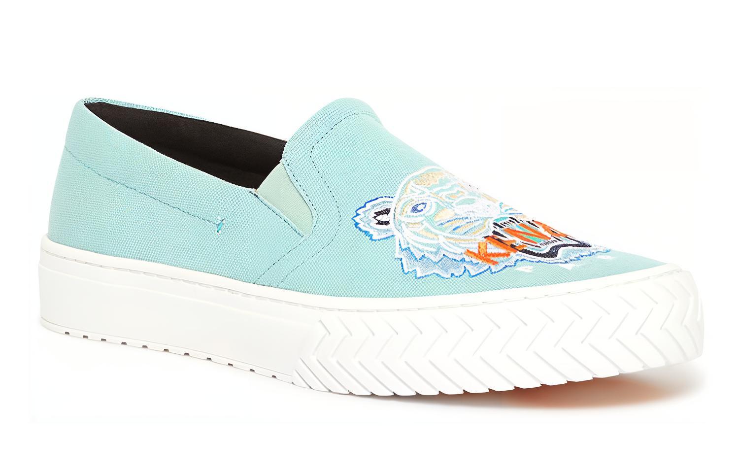 Lookbook Kenzo K-Skate ''Tiger Stickerei Slip-On Seegrün'' F965SN200F7060-40