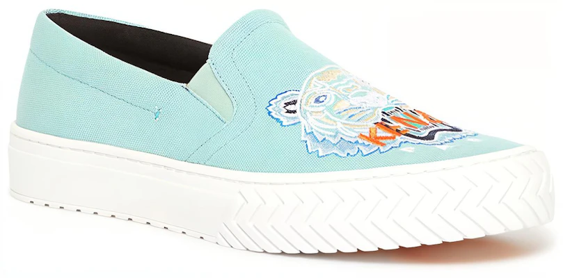 Kenzo K-Skate ''Tiger Stickerei Slip-On Seegrün'' F965SN200F7060-40 Lookbook Kenzo K-Skate ''Tiger Stickerei Slip-On Seegrün'' F965SN200F7060-40