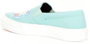 Shop Kenzo K-Skate ''Tiger Stickerei Slip-On Seegrün'' F965SN200F7060-40