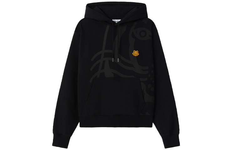 KENZO K-Tiger Hoodie Black FA65SW3304MO-99