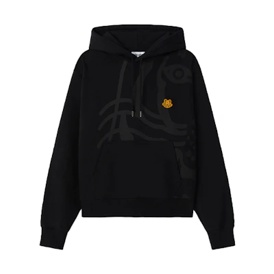 KENZO K-Tiger Hoodie Black FA65SW3304MO-99